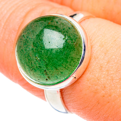 Green Aventurine Rings handcrafted by Ana Silver Co - RING89419