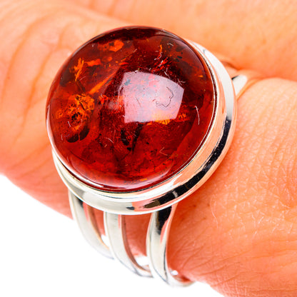 Baltic Amber Rings handcrafted by Ana Silver Co - RING89424