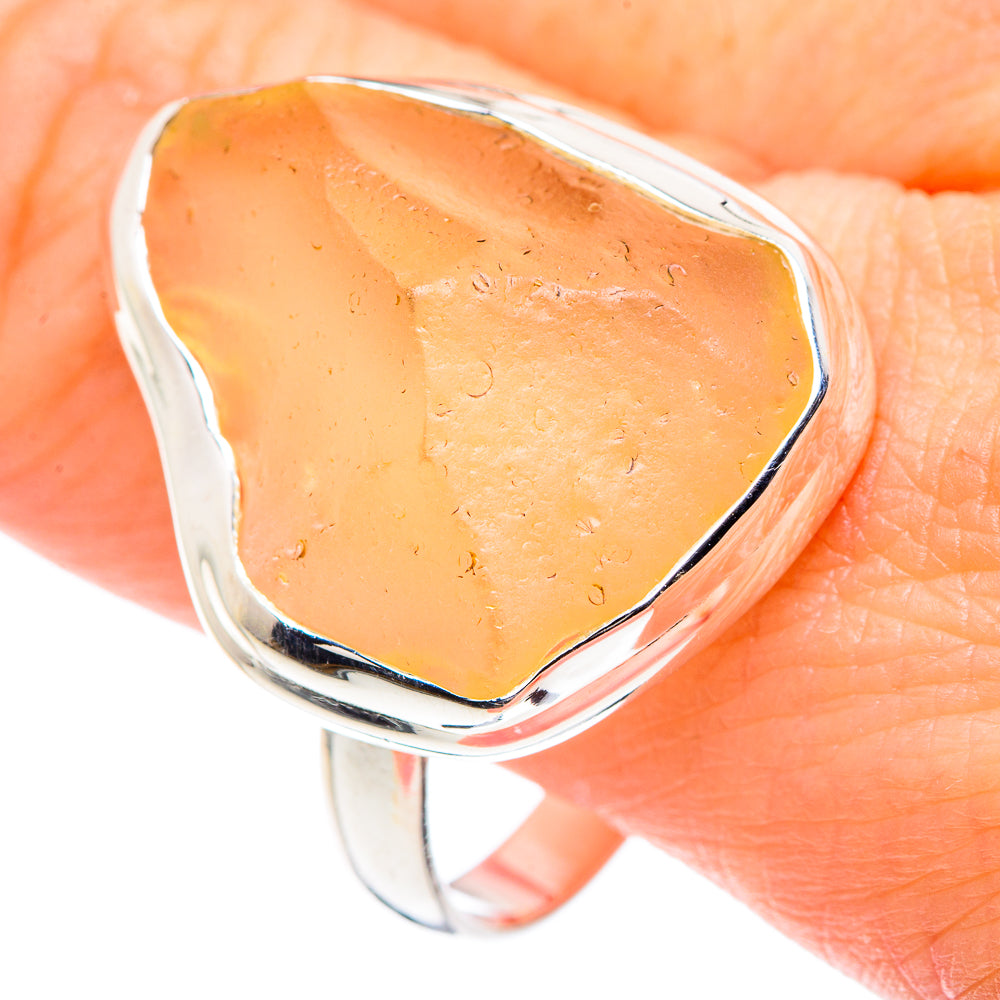 Libyan Glass Rings handcrafted by Ana Silver Co - RING89425