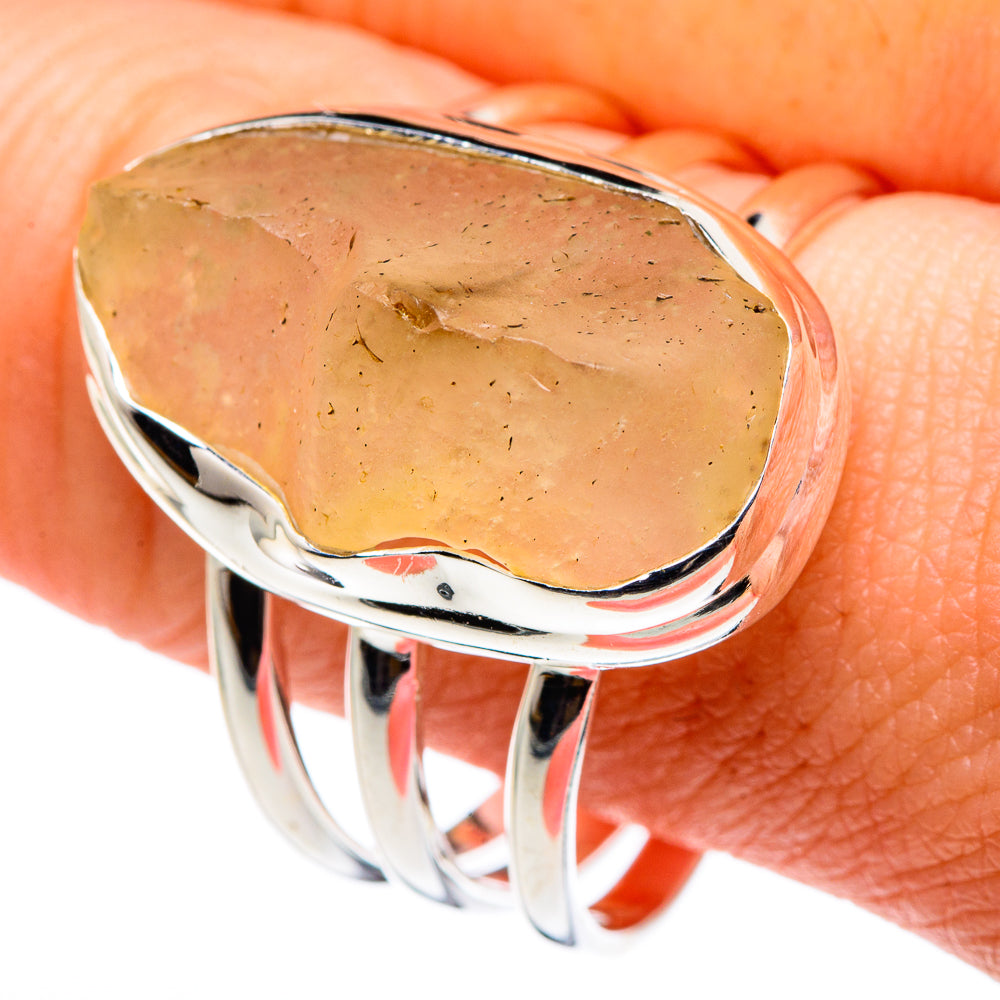 Libyan Glass Rings handcrafted by Ana Silver Co - RING89426