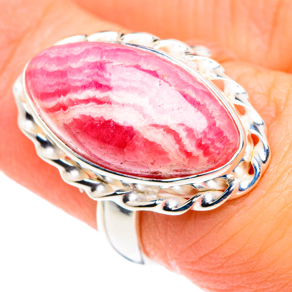 Rhodochrosite Rings handcrafted by Ana Silver Co - RING89428