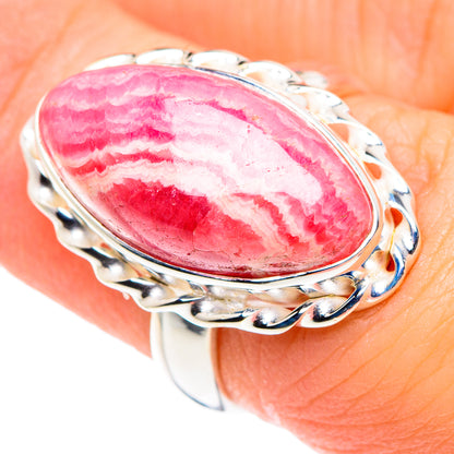 Rhodochrosite Rings handcrafted by Ana Silver Co - RING89428