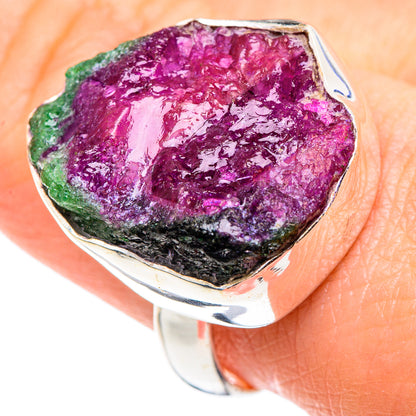 Ruby Zoisite Rings handcrafted by Ana Silver Co - RING89439