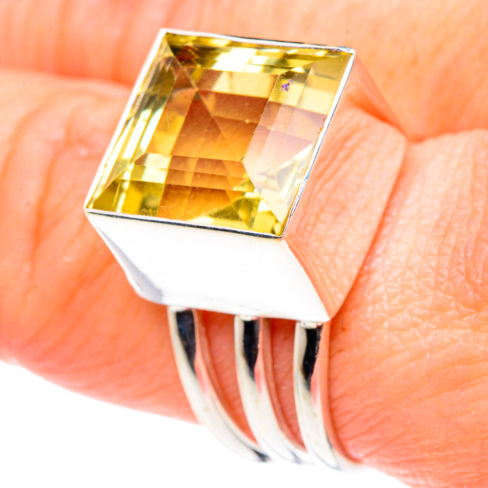 Lemon Quartz Rings handcrafted by Ana Silver Co - RING89444