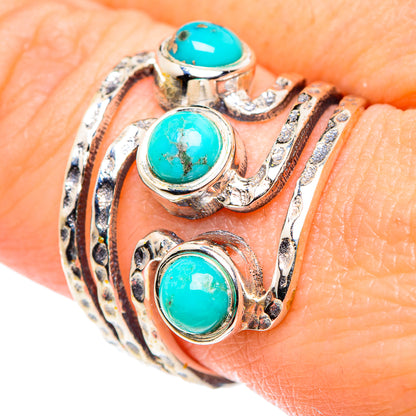 Tibetan Turquoise Rings handcrafted by Ana Silver Co - RING89446