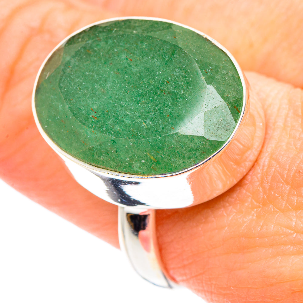 Green Aventurine Rings handcrafted by Ana Silver Co - RING89452