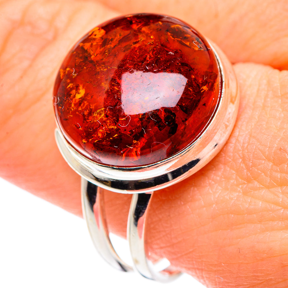 Baltic Amber Rings handcrafted by Ana Silver Co - RING89456