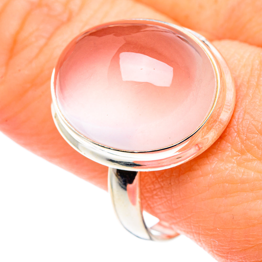 Rose Quartz Rings handcrafted by Ana Silver Co - RING89461