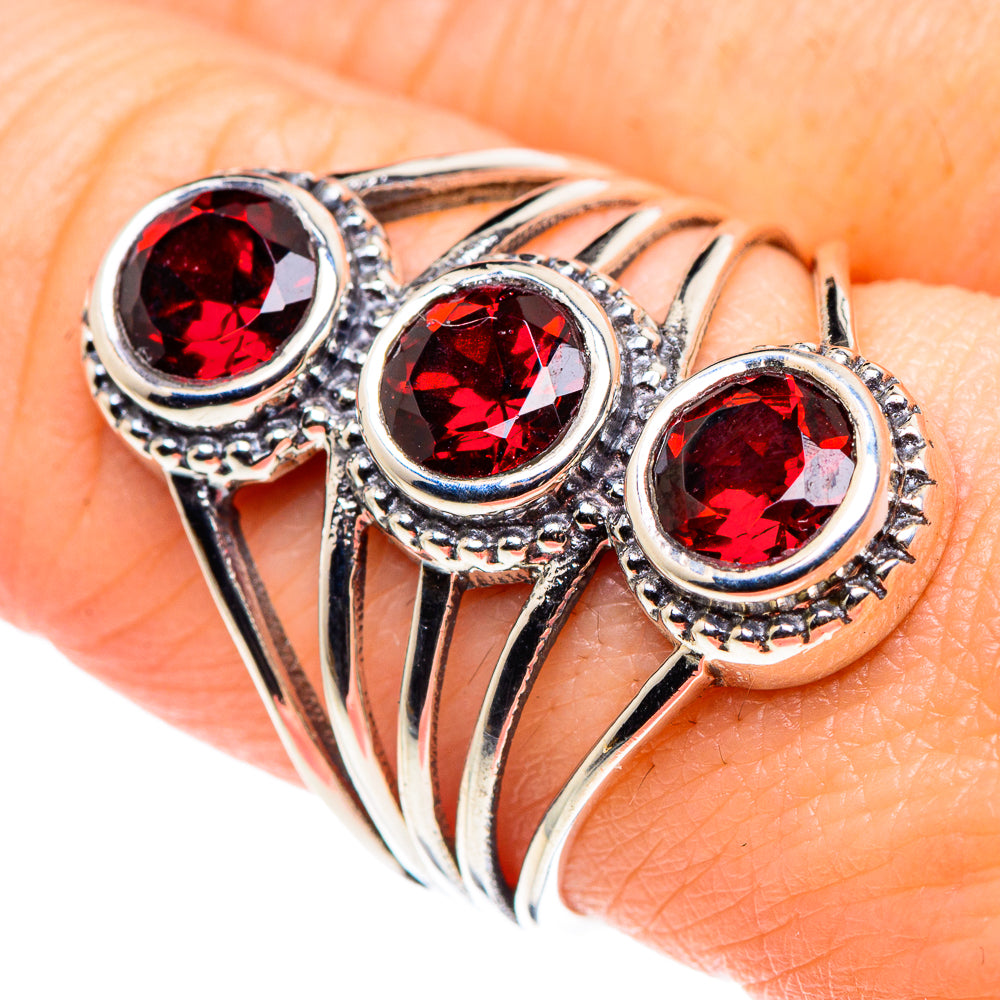 Garnet Rings handcrafted by Ana Silver Co - RING89463