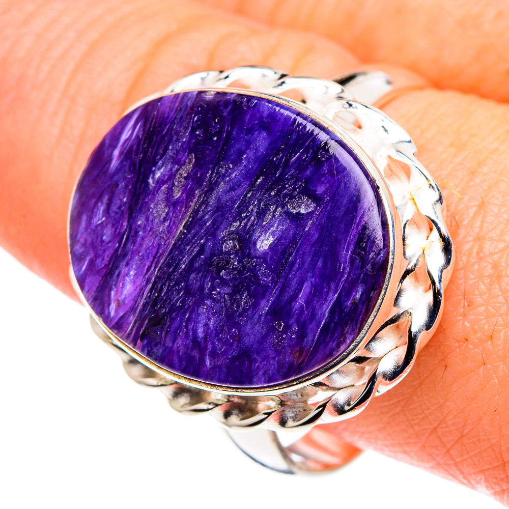 Charoite Rings handcrafted by Ana Silver Co - RING89466