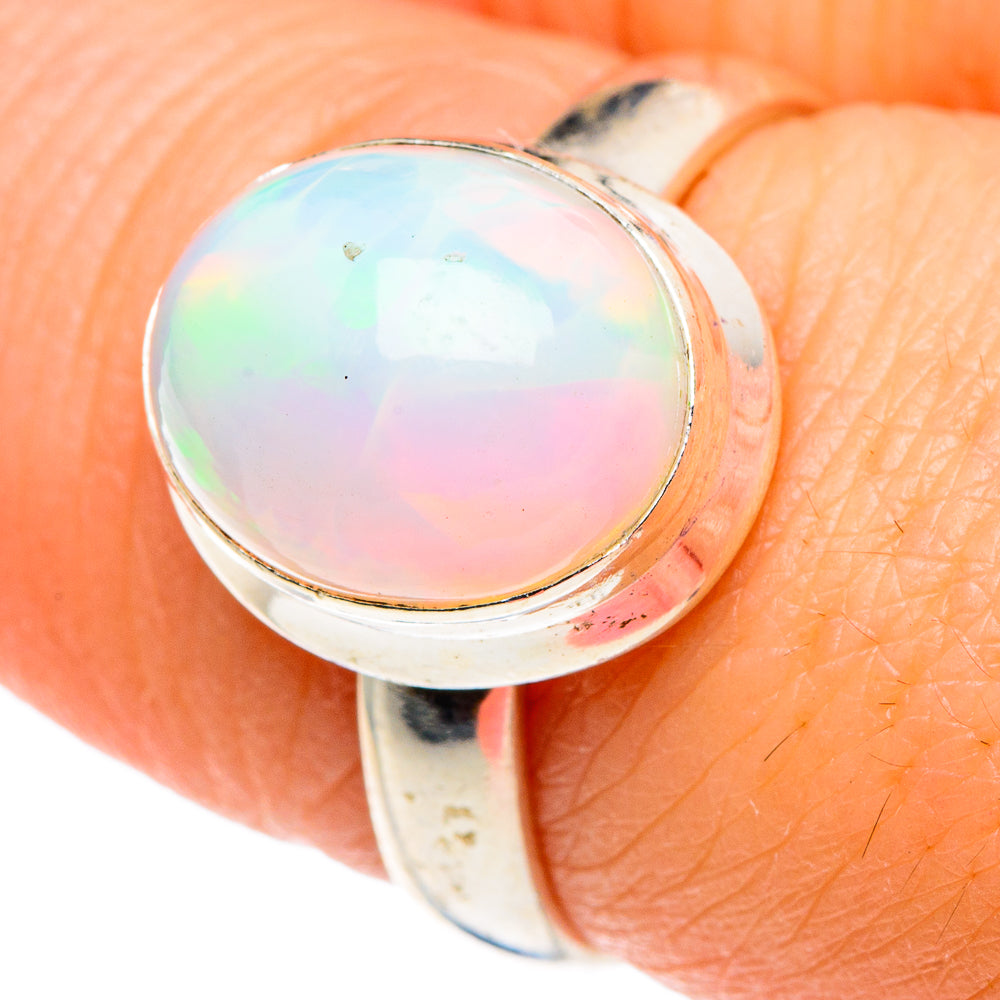 Ethiopian Opal Rings handcrafted by Ana Silver Co - RING89474