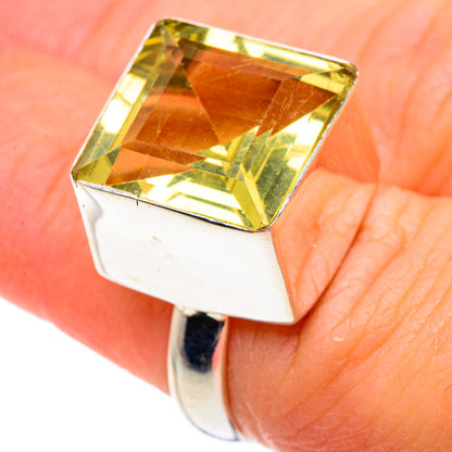 Lemon Quartz Rings handcrafted by Ana Silver Co - RING89476