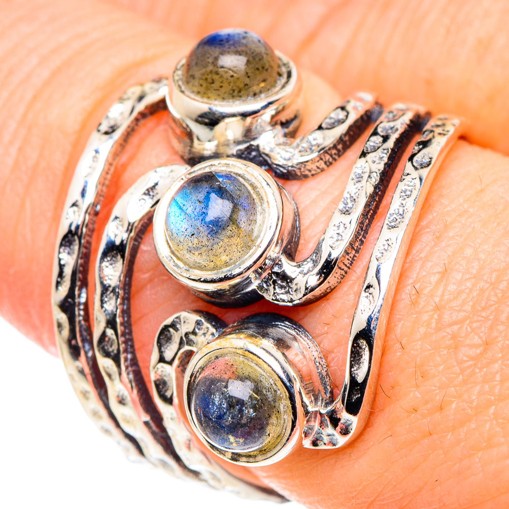 Labradorite Rings handcrafted by Ana Silver Co - RING89482