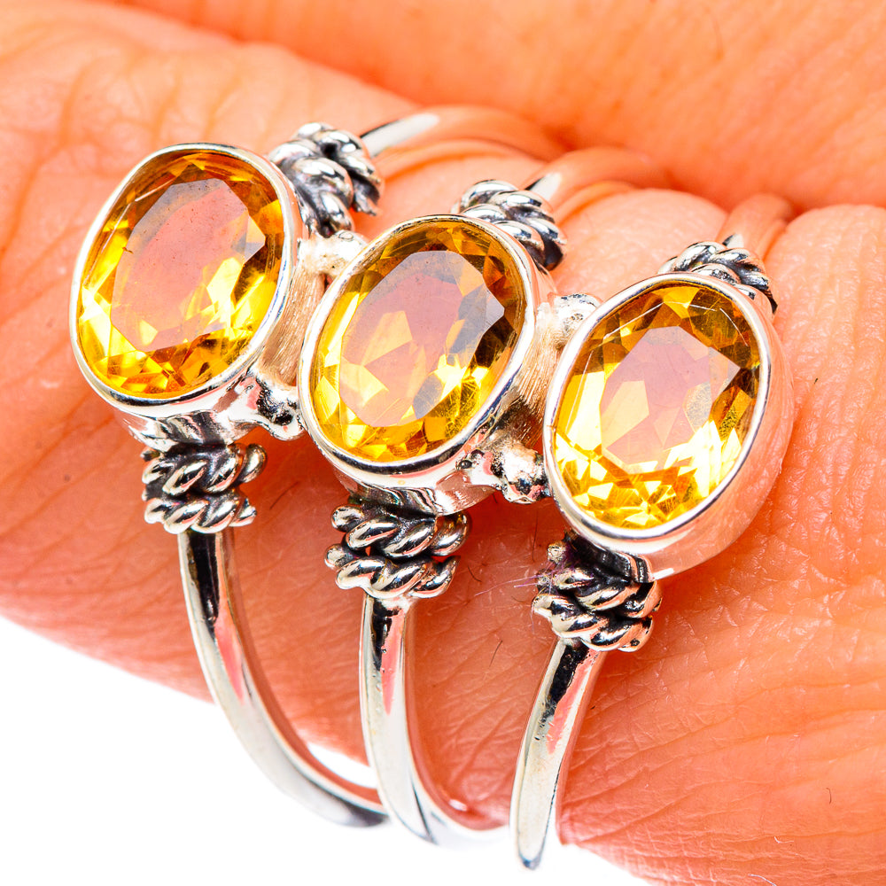 Citrine Rings handcrafted by Ana Silver Co - RING89490