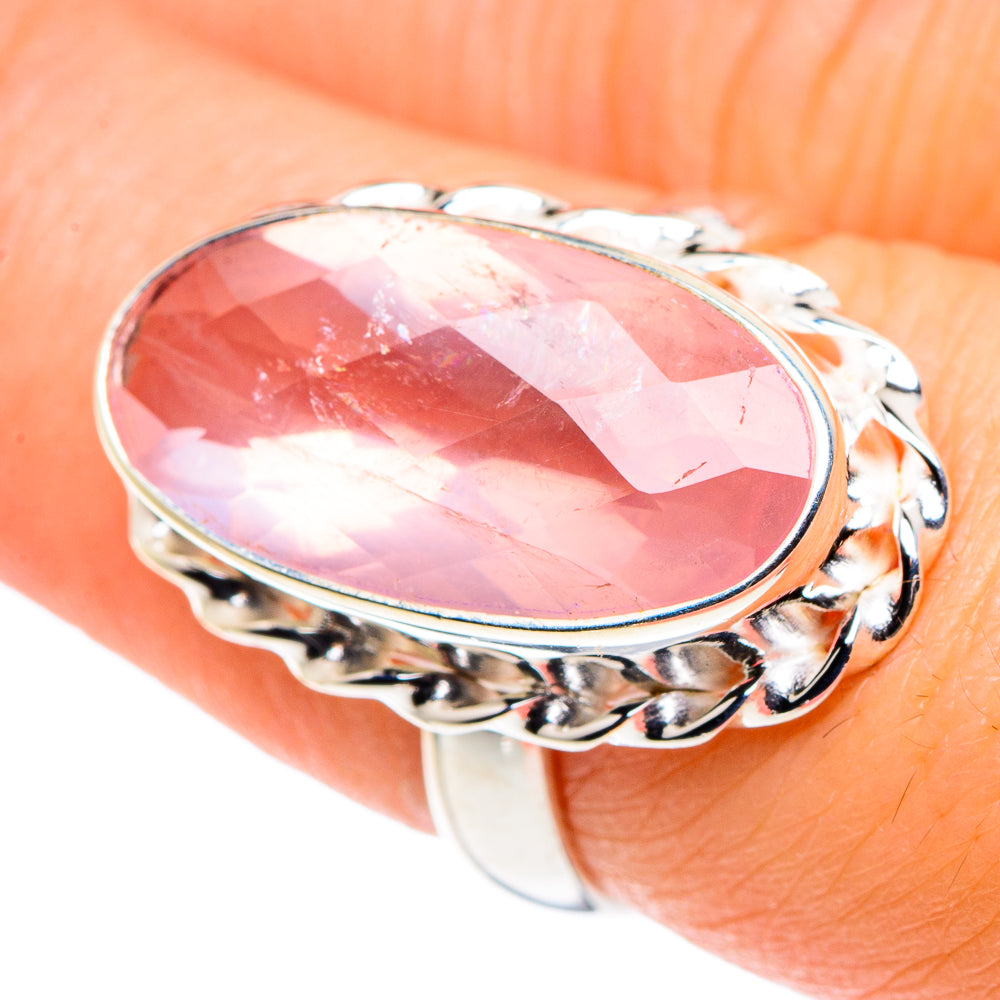Rose Quartz Rings handcrafted by Ana Silver Co - RING89493
