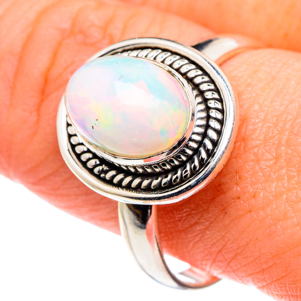 Ethiopian Opal Rings handcrafted by Ana Silver Co - RING89505