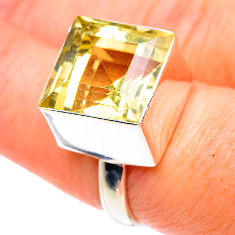 Lemon Quartz Rings handcrafted by Ana Silver Co - RING89508