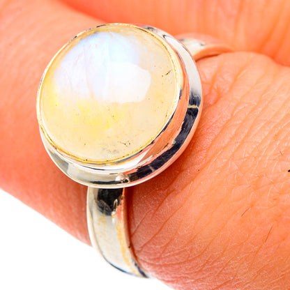 Yellow Moonstone Rings handcrafted by Ana Silver Co - RING89509