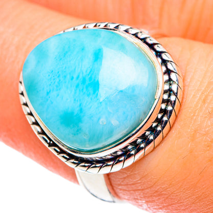 Larimar Rings handcrafted by Ana Silver Co - RING89513