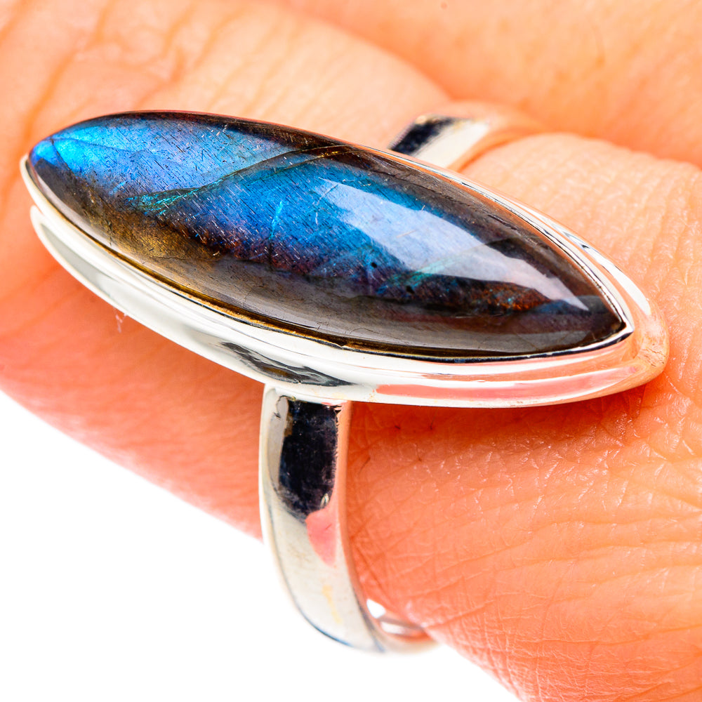 Labradorite Rings handcrafted by Ana Silver Co - RING89515