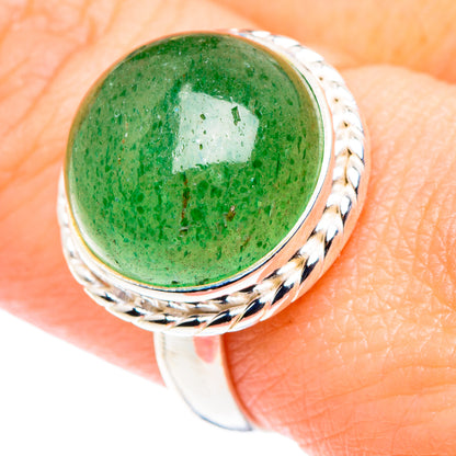 Green Aventurine Rings handcrafted by Ana Silver Co - RING89516