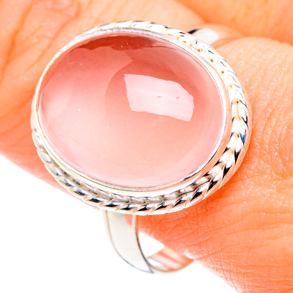 Rose Quartz Rings handcrafted by Ana Silver Co - RING89526