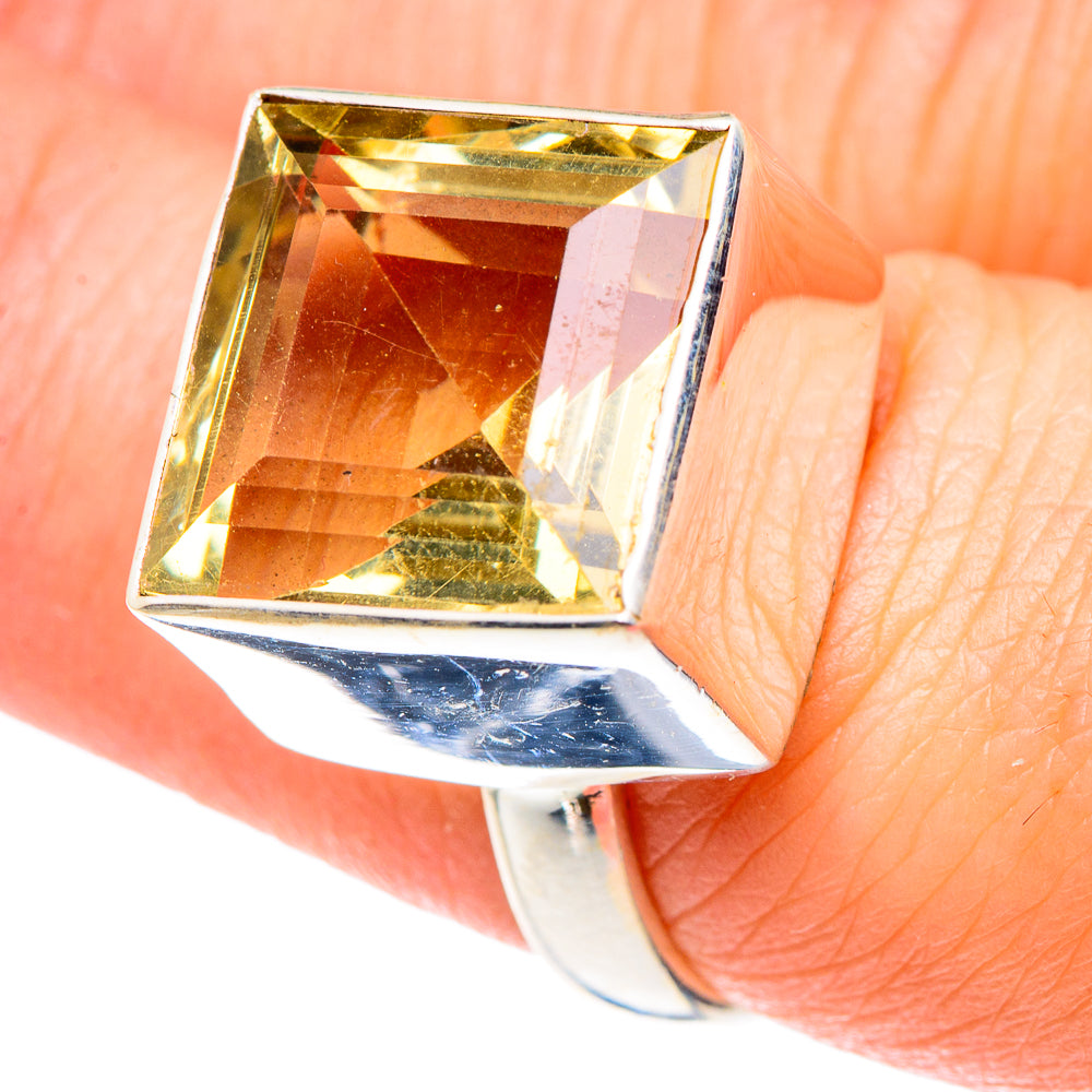 Lemon Quartz Rings handcrafted by Ana Silver Co - RING89538