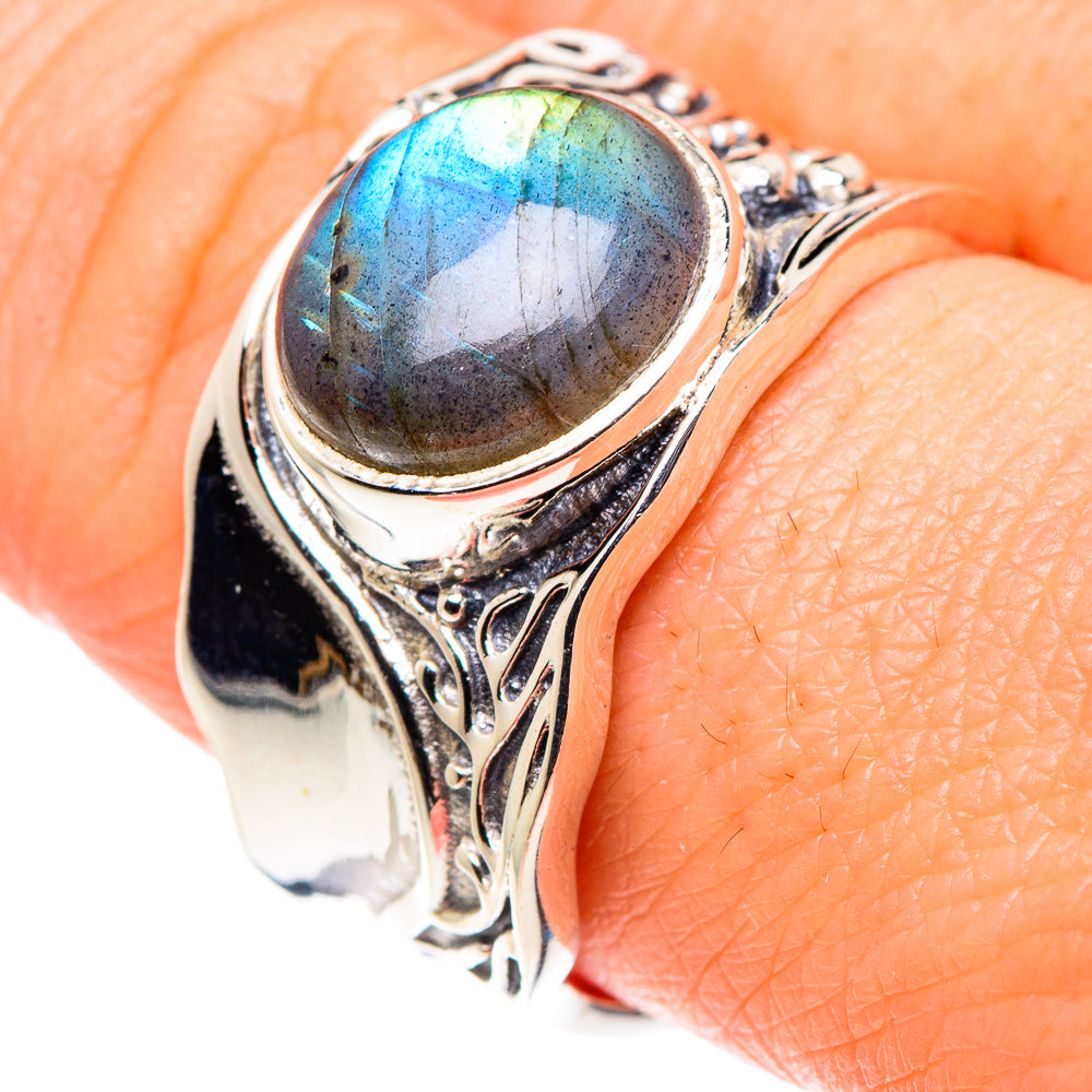 Labradorite Rings handcrafted by Ana Silver Co - RING89543