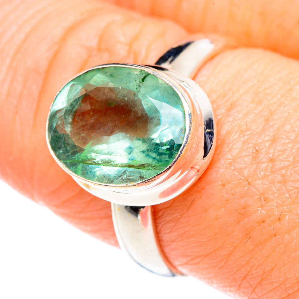 Green Fluorite Rings handcrafted by Ana Silver Co - RING89548