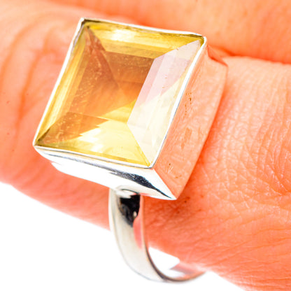 Lemon Quartz Rings handcrafted by Ana Silver Co - RING89567
