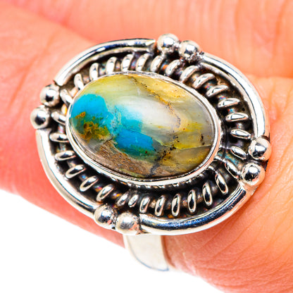 Peruvian Opal Rings handcrafted by Ana Silver Co - RING89570