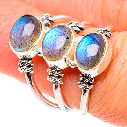 Labradorite Rings handcrafted by Ana Silver Co - RING89573
