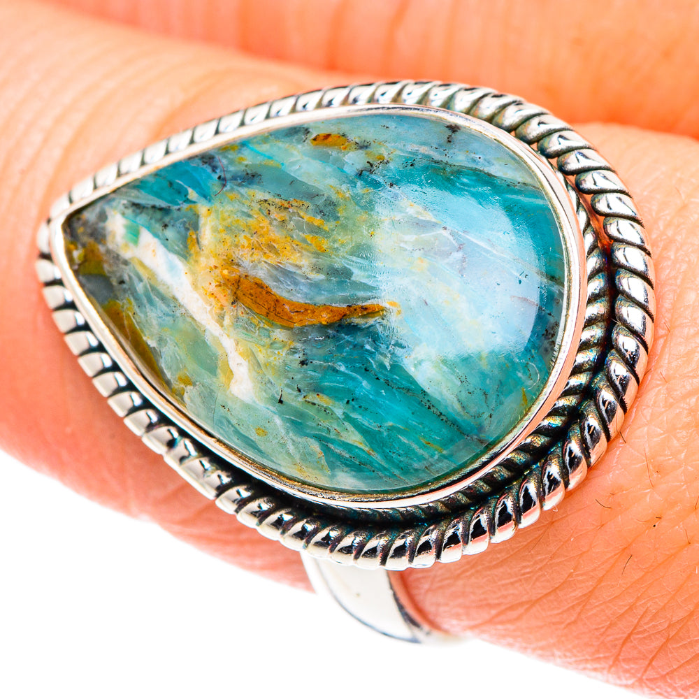 Peruvian Opal Rings handcrafted by Ana Silver Co - RING89574