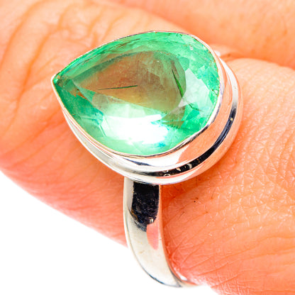 Green Fluorite Rings handcrafted by Ana Silver Co - RING89579