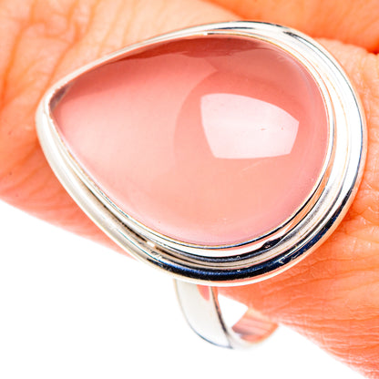 Rose Quartz Rings handcrafted by Ana Silver Co - RING89585