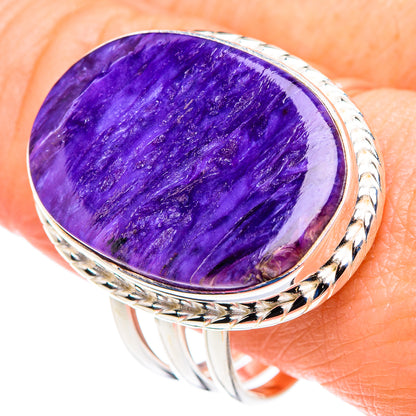 Charoite Rings handcrafted by Ana Silver Co - RING89586