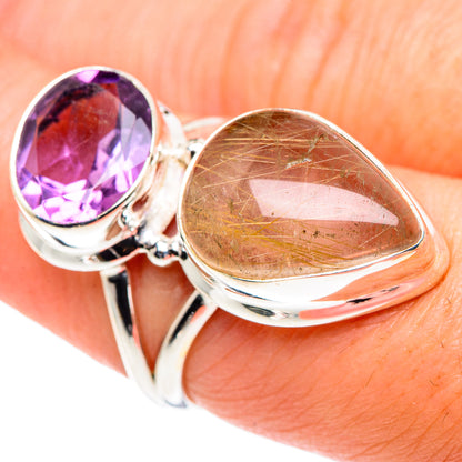 Rose Quartz Rings handcrafted by Ana Silver Co - RING89601