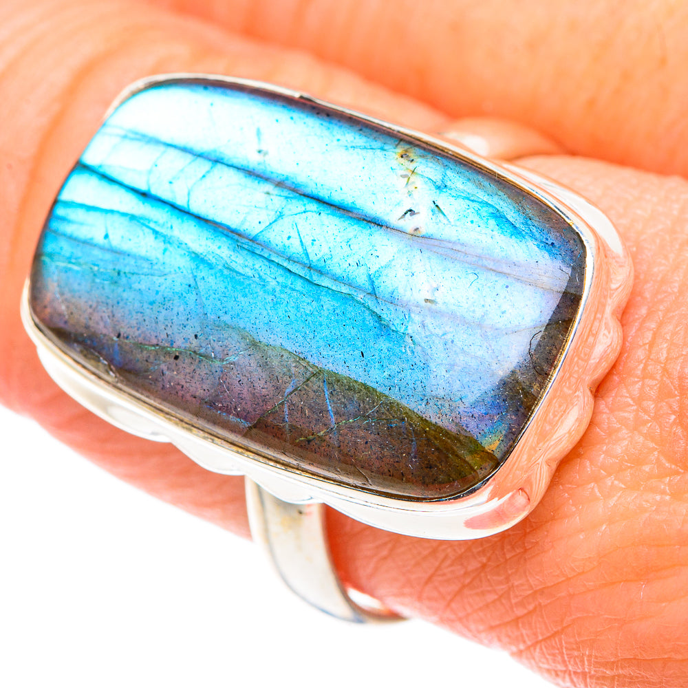 Labradorite Rings handcrafted by Ana Silver Co - RING89611
