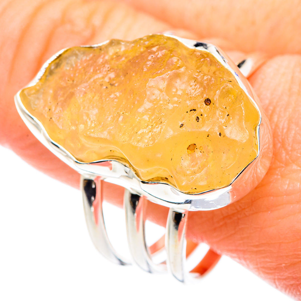 Libyan Glass Rings handcrafted by Ana Silver Co - RING89622