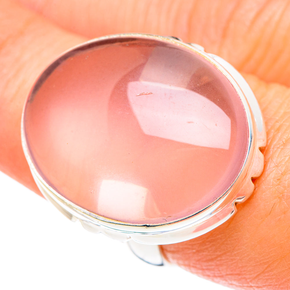 Rose Quartz Rings handcrafted by Ana Silver Co - RING89624