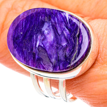 Charoite Rings handcrafted by Ana Silver Co - RING89630