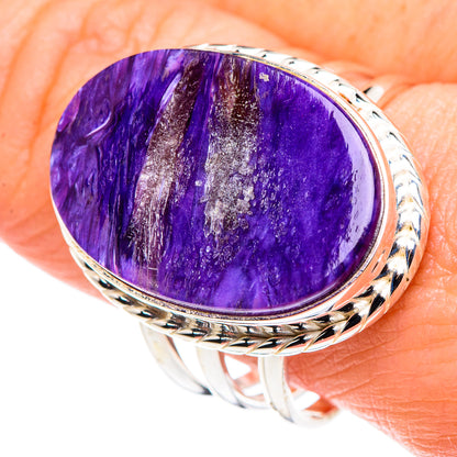 Charoite Rings handcrafted by Ana Silver Co - RING89633