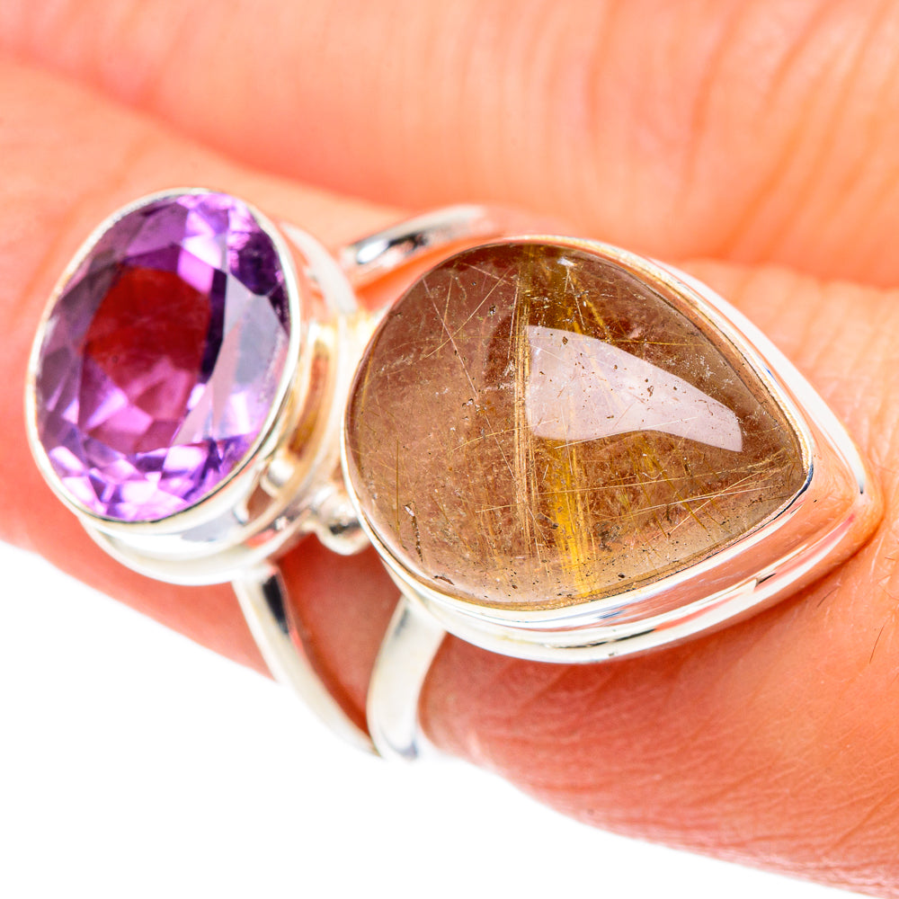 Rutilated Quartz Rings handcrafted by Ana Silver Co - RING89638