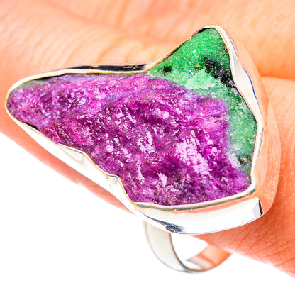Ruby Zoisite Rings handcrafted by Ana Silver Co - RING89639