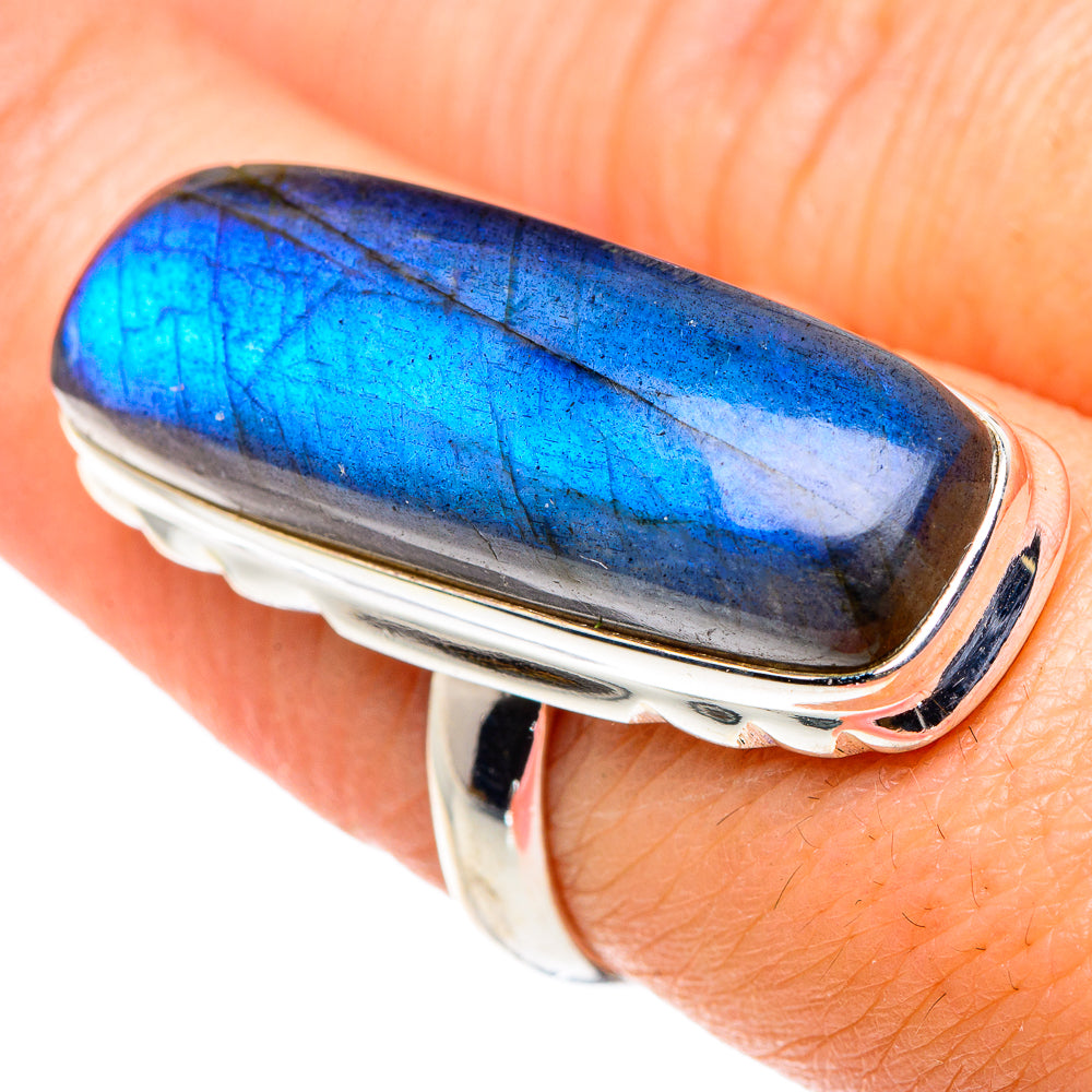 Labradorite Rings handcrafted by Ana Silver Co - RING89642