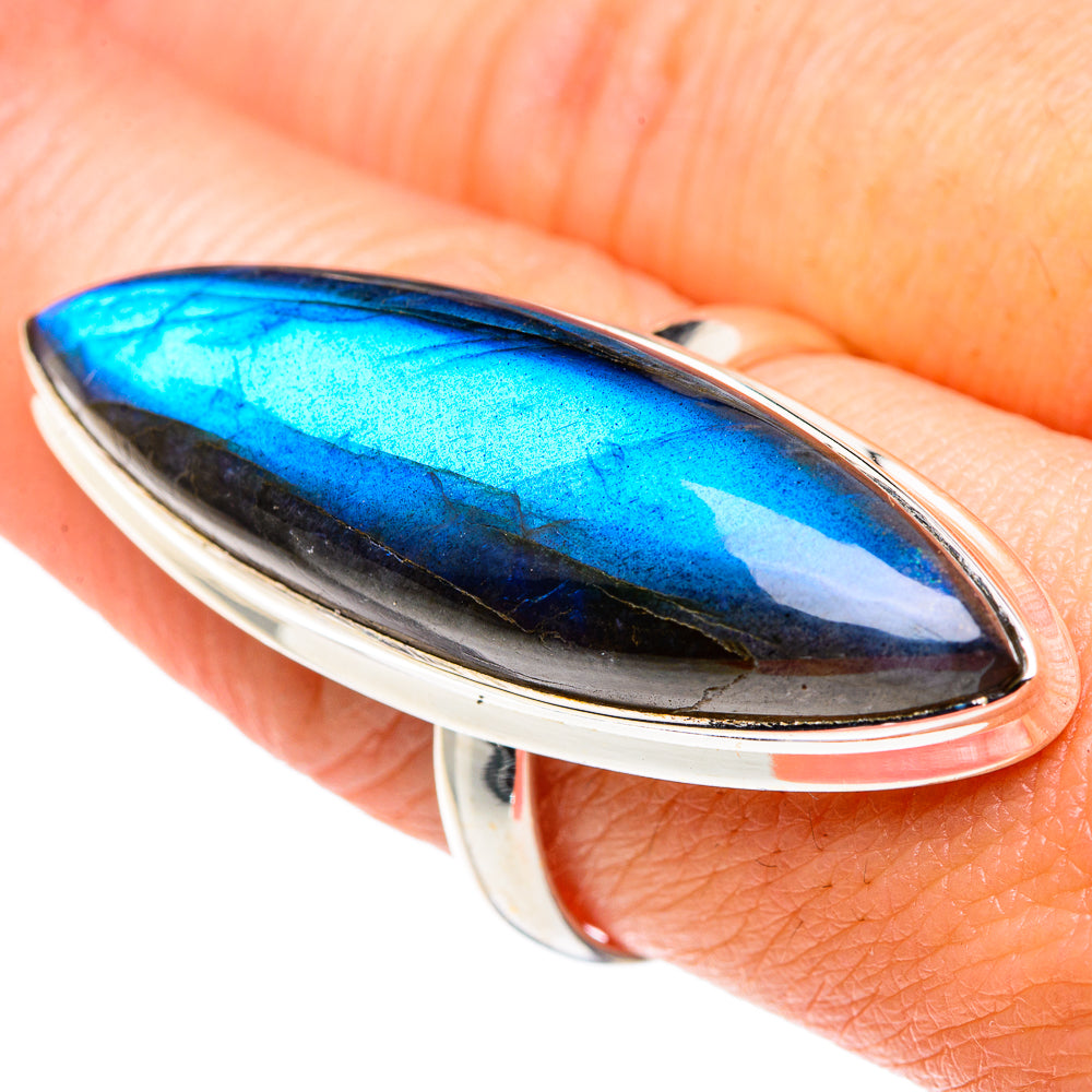 Labradorite Rings handcrafted by Ana Silver Co - RING89645