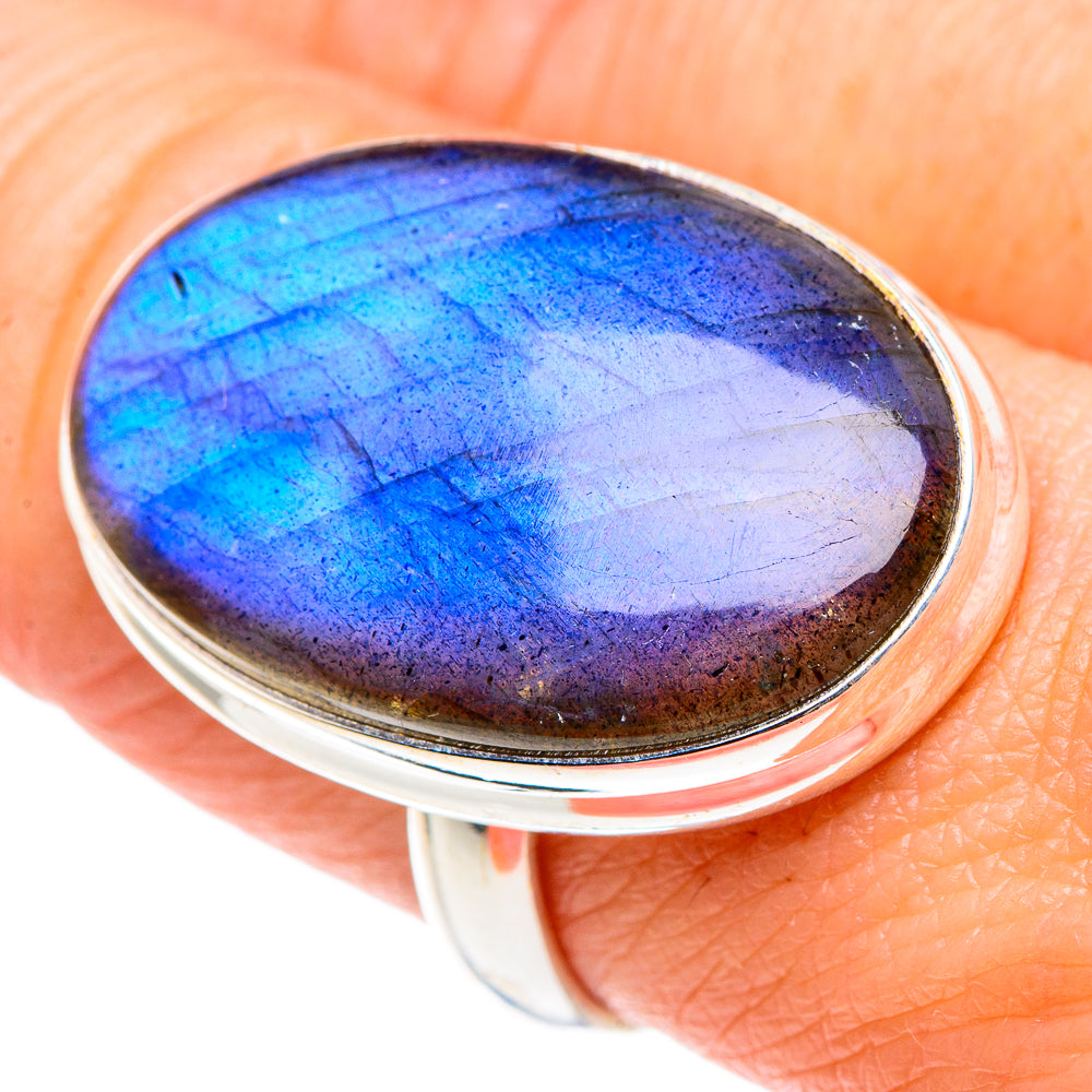 Labradorite Rings handcrafted by Ana Silver Co - RING89647
