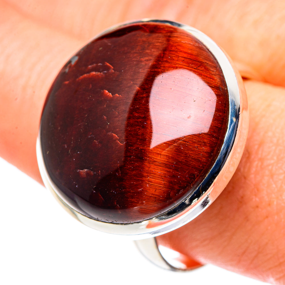 Red Tiger Eye Rings handcrafted by Ana Silver Co - RING89654