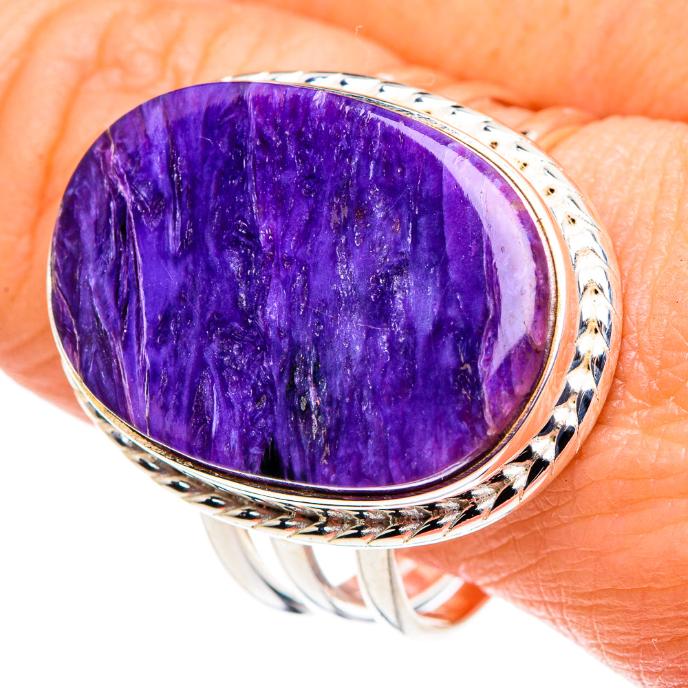 Charoite Rings handcrafted by Ana Silver Co - RING89659