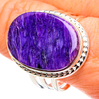 Charoite Rings handcrafted by Ana Silver Co - RING89659